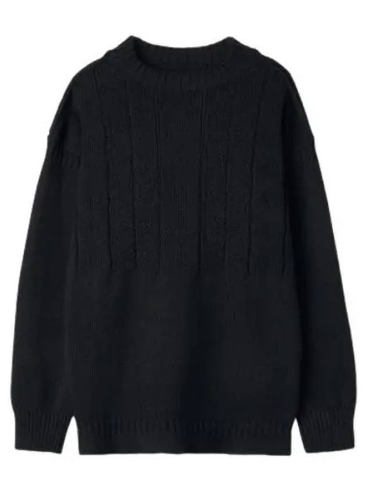 Backstitch pullover knit black - MAISON MARGIELA - BALAAN 1