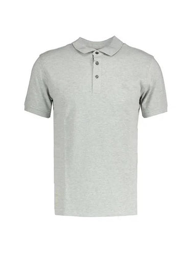 Men's Wheeler Short Sleeve Polo Shirt Grey - BURBERRY - BALAAN 1