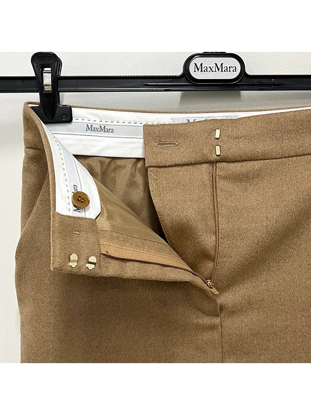 Ancella Wool Mini A Line Skirt Camel - MAX MARA - BALAAN 7