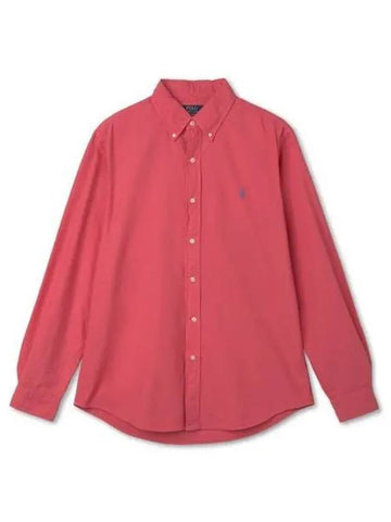 30 reward points custom fit garment dyed oxford shirt red - POLO RALPH LAUREN - BALAAN 1