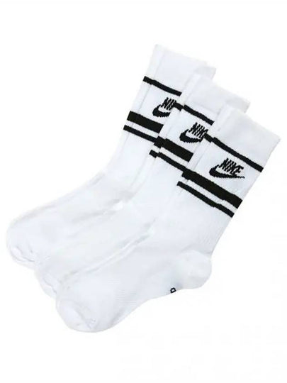 Sportswear Everyday Essential Crew Socks 3 Pack White - NIKE - BALAAN 2