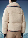 logo patch teddy fleece jacket - MONCLER - BALAAN 6