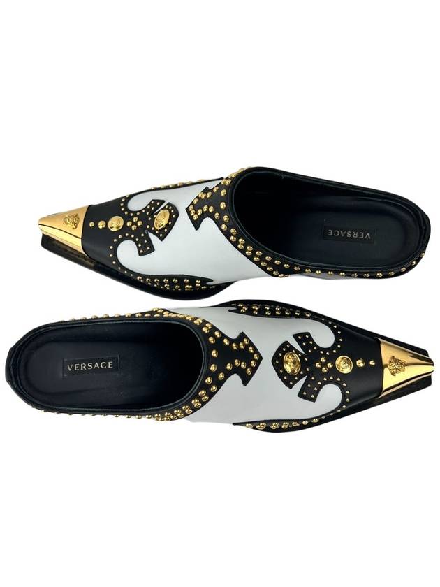 Women's Studded Loafer Mule 17186184JS - VERSACE - BALAAN 6