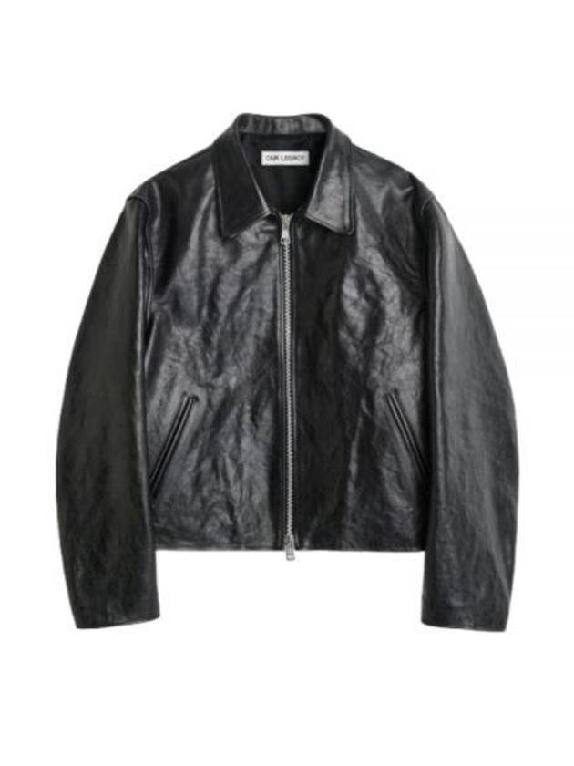 Mini Top Dyed Leather Jacket Black - OUR LEGACY - BALAAN 2