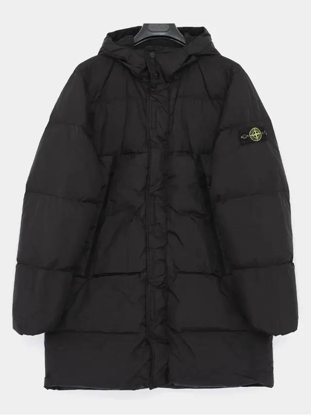 Kids Wappen Patch Down Long Padding Black - STONE ISLAND - BALAAN 3