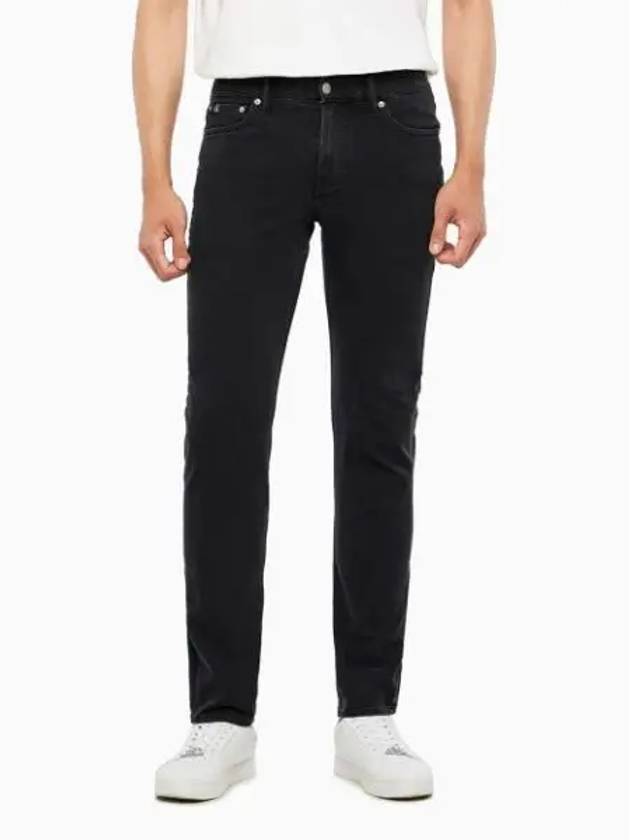 Power Stretch Slim Fit Denim Jeans Black - CALVIN KLEIN - BALAAN 1