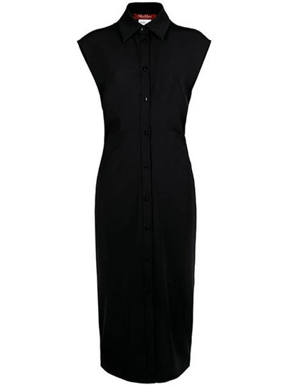 Sughero Sleeveless Midi Dress Black - MAX MARA - BALAAN 2