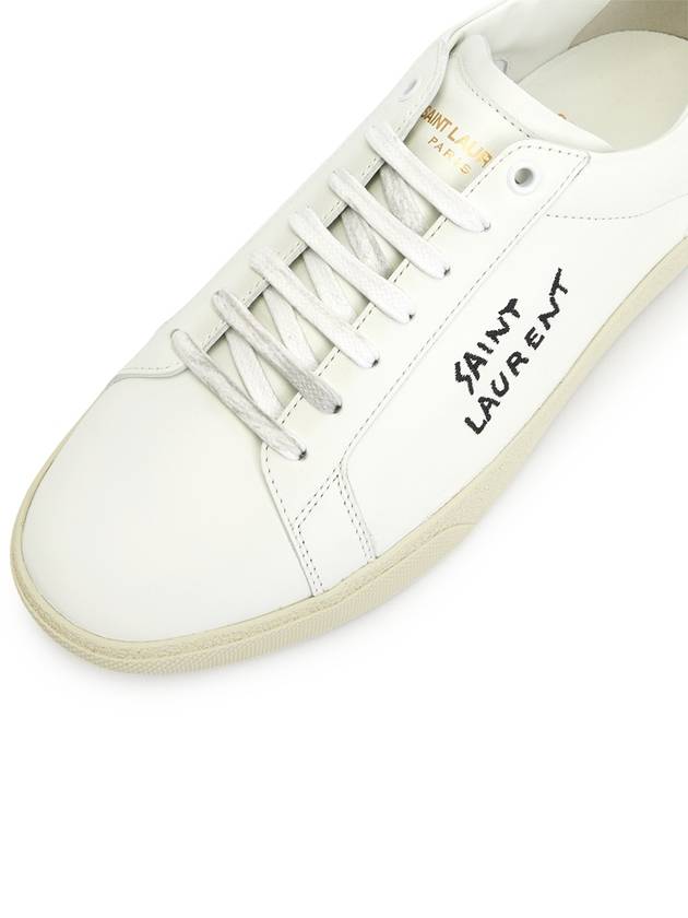 Court Classic SL 06 Leather Low Top Sneakers White - SAINT LAURENT - BALAAN 8