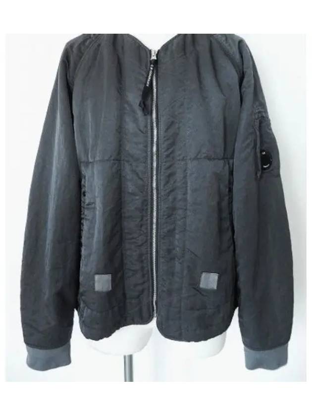 Nylon B Lined Bomber Jacket Black - CP COMPANY - BALAAN 2