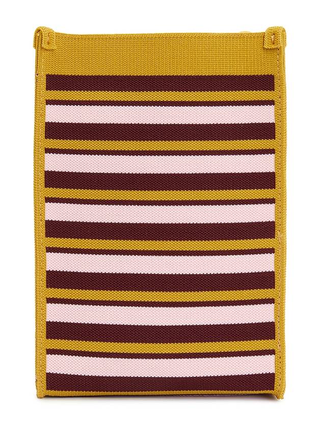 Jacquard Stripe Mini Shoulder Bag Yellow - MARNI - BALAAN 4