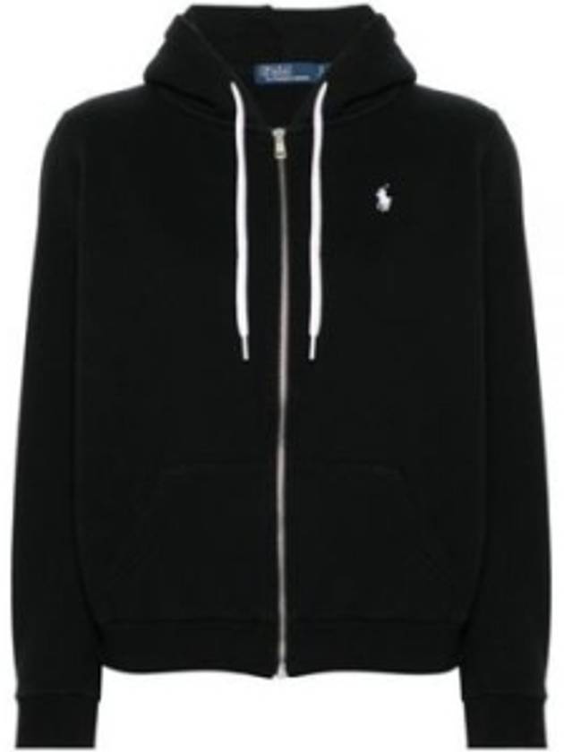 Pony Logo Zip-Up Hoodie Black - POLO RALPH LAUREN - BALAAN 2