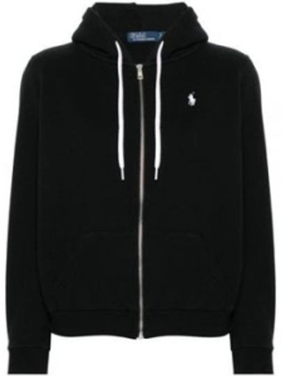 Pony Logo Zip-Up Hoodie Black - POLO RALPH LAUREN - BALAAN 2