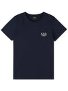 Denise Embroidered Short Sleeve T-shirt Navy - A.P.C. - BALAAN 2