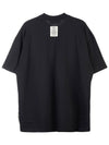 Fantastic Green Sustainable Cotton Short Sleeve T-Shirt Black - MSGM - BALAAN 3