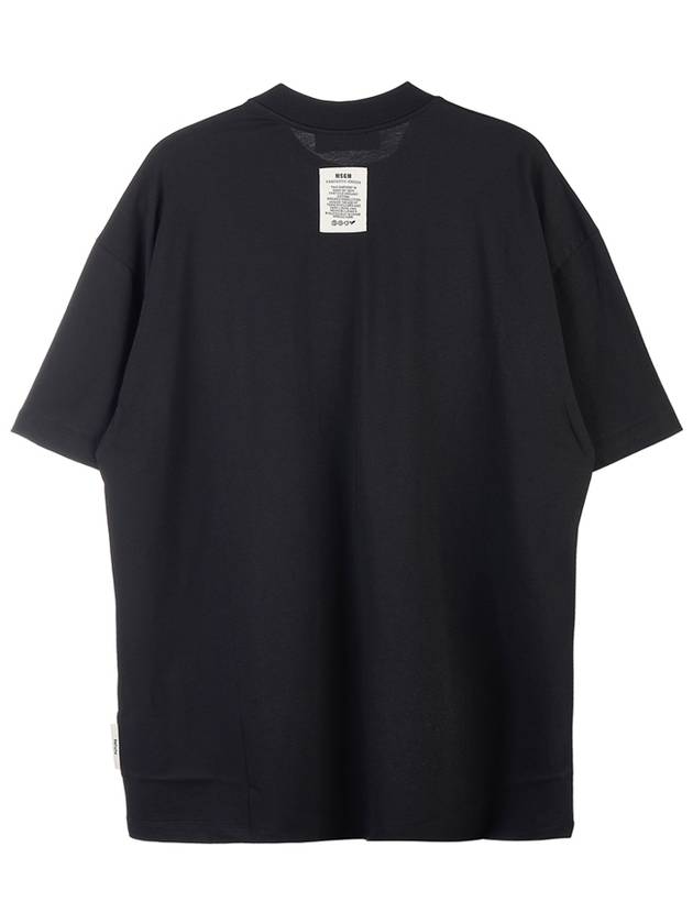 Fantastic Green Sustainable Cotton Short Sleeve T-Shirt Black - MSGM - BALAAN 3