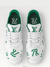 LV Trainer Sneakers Green 1AAGXD - LOUIS VUITTON - BALAAN 5