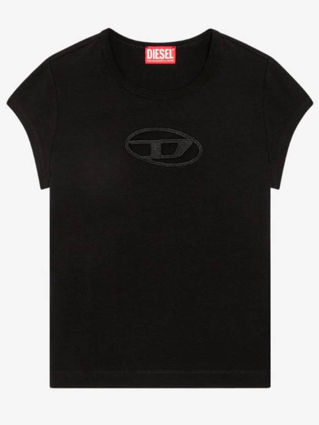 T Angie Peekaboo Logo Short Sleeve T-Shirt Black - DIESEL - BALAAN 2