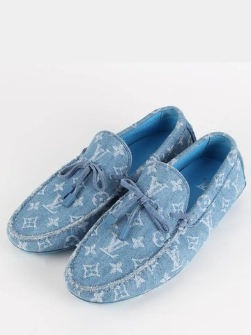 Men s Driving Denim Moccasins 6 5 255 - LOUIS VUITTON - BALAAN 1