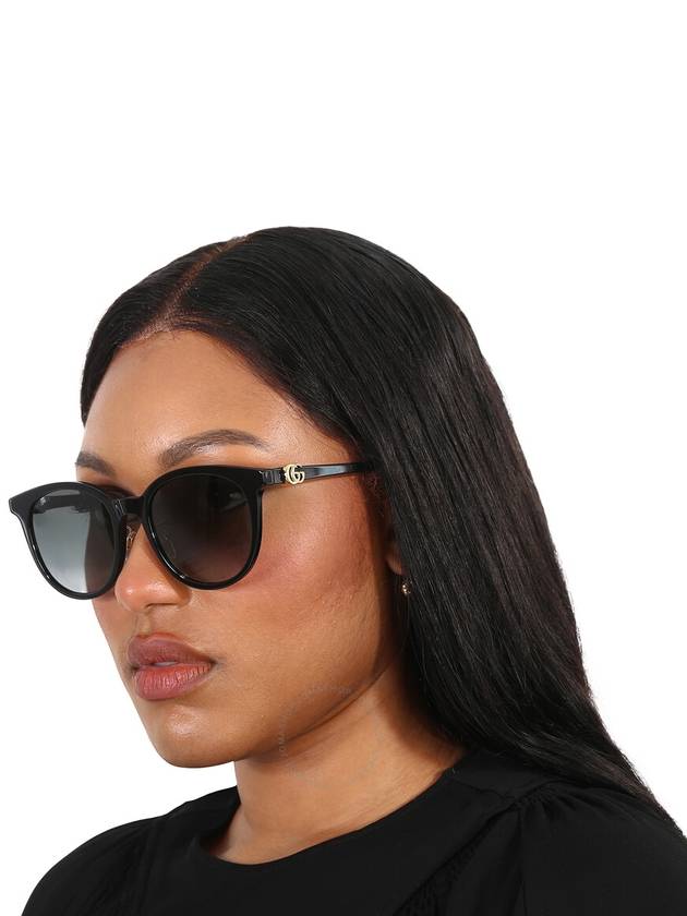 Eyewear Side GG Logo Round Sunglasses Black - GUCCI - BALAAN 3