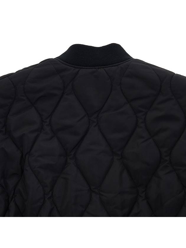 Quilted Bomber Jacket Black - MSGM - BALAAN 8