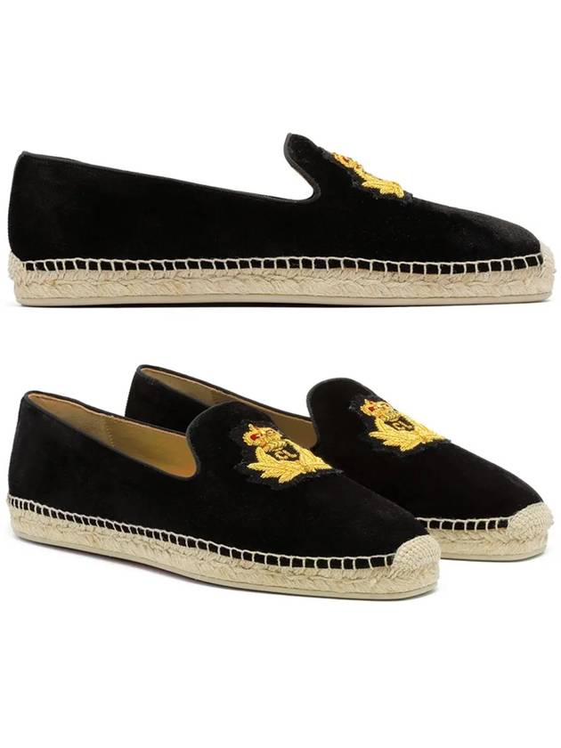 Nanou Logo Espadrilles Black - CHRISTIAN LOUBOUTIN - BALAAN 2