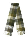 Check Mohair Muffler Green - ACNE STUDIOS - BALAAN 6