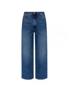 High-Rise Cropped Jeans Blue - TOTEME - BALAAN 2