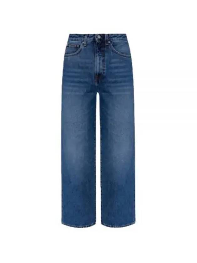 High-Rise Cropped Jeans Blue - TOTEME - BALAAN 2