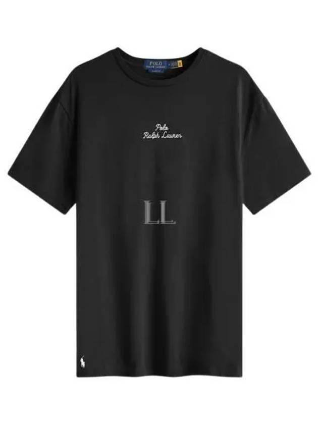 Embroidered Logo Cotton Short Sleeve T-shirt Black - POLO RALPH LAUREN - BALAAN 2