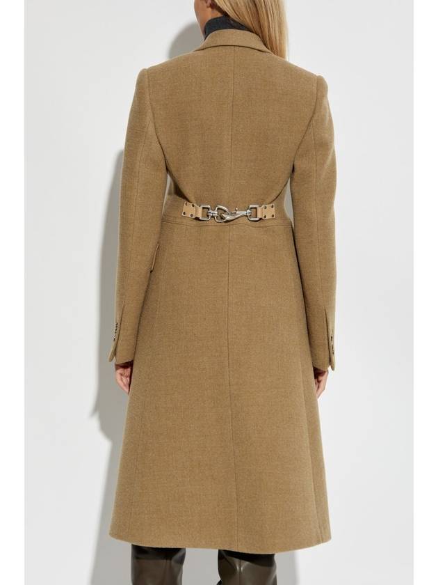 Tailored Wool Single Coat Straw - BURBERRY - BALAAN 5