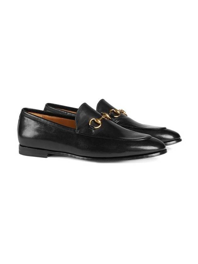 Women's Jordaan Horsebit Leather Loafers Black - GUCCI - BALAAN 3