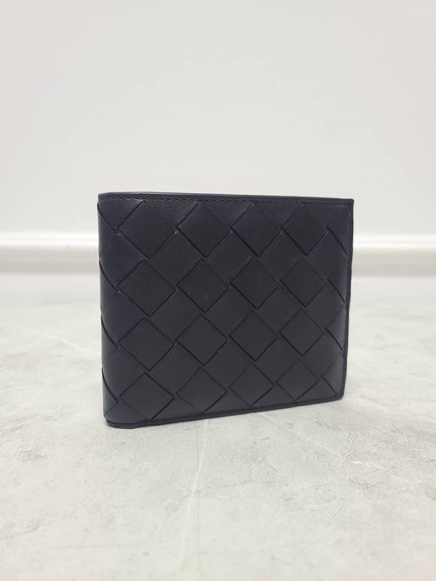 Black Intrecciato Half Wallet - BOTTEGA VENETA - BALAAN 3