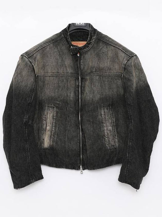 D-Mag S Cotton Denim Jacket Black - DIESEL - BALAAN 2
