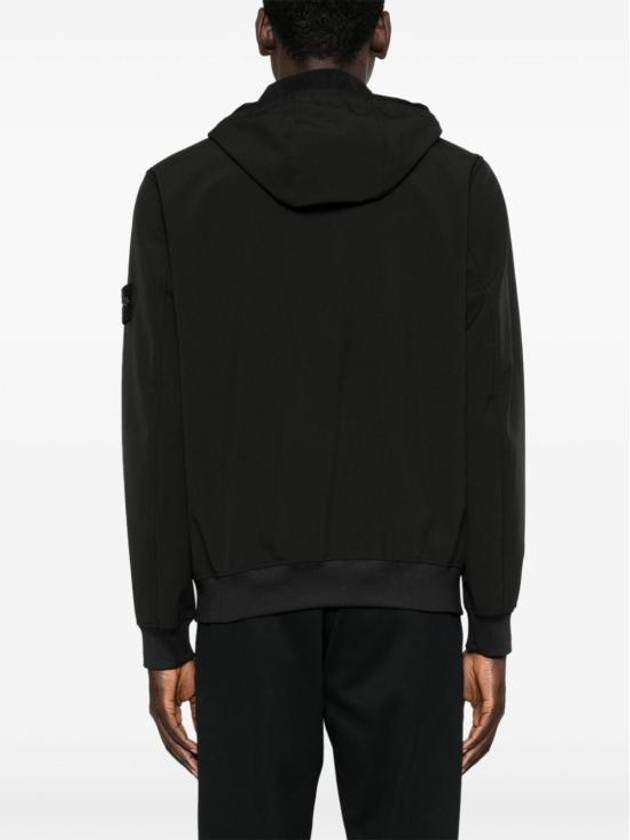 Technology Recycled Polyester Hooded Jacket Black - STONE ISLAND - BALAAN 5