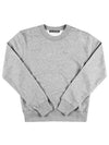 CI0173 LIGHT GRAY MELANGE Face Logo Micro Patch Sweatshirt - ACNE STUDIOS - BALAAN 2