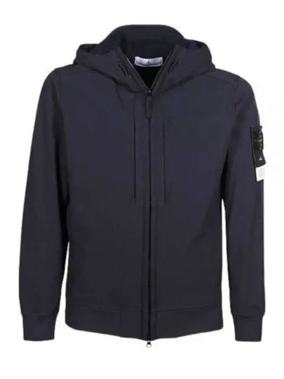 Soft Shell RE Dye Technology Hooded Jacket Navy - STONE ISLAND - BALAAN 2