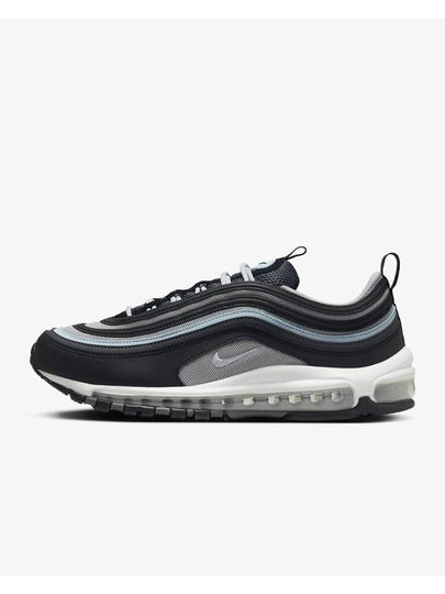 Air Max 97 Low Top Sneakers Black Iron Grey Blue Tint - NIKE - BALAAN 2