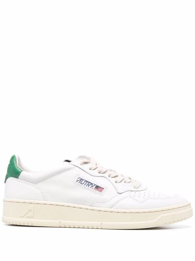 Medalist Green Tab Leather Low Top Sneakers White - AUTRY - BALAAN 2