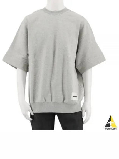 Men's Crew Neck Short Sleeve T-Shirt Grey - JIL SANDER - BALAAN 2