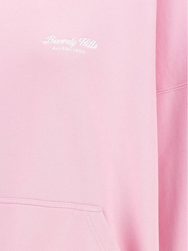 Beverly Hills Embroidered Hooded Top Pink - BALENCIAGA - BALAAN 5