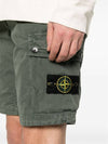 Cargo Bermuda Shorts Green - STONE ISLAND - BALAAN 5