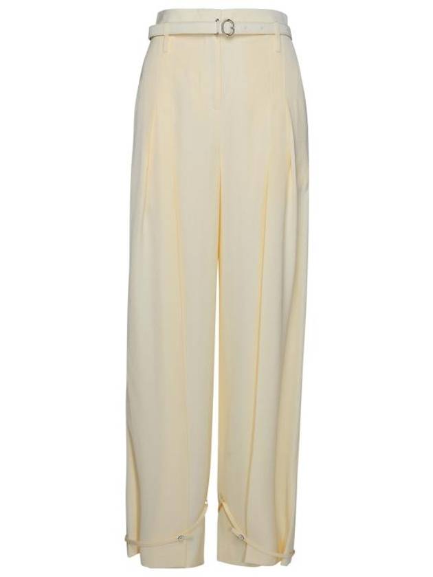 Straight Pants J01KA0142 J65005105 Cream - JIL SANDER - BALAAN 1