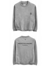 Back Logo Print Crew Neck Sweatshirt Grey - WOOYOUNGMI - BALAAN 5