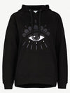 Women's Eye Hoodie Black - KENZO - BALAAN 6