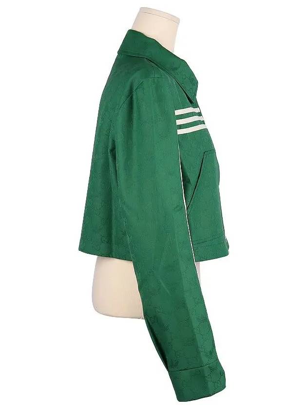 x Adidas Women s GG Trefoil Zip up Crop Jacket 702986 ZAI22 3229 - GUCCI - BALAAN 2