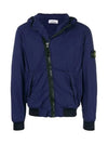 Men's Wappen Patch Comfort Bomber Jacket Navy - STONE ISLAND - BALAAN 3