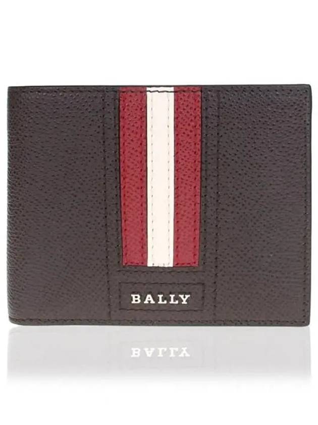 Tevye Leather Halfw Wallet Brown - BALLY - BALAAN 2