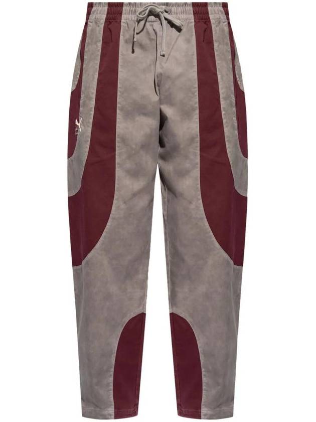 Cotton Two Tone Track Pants Aubergine - PUMA - BALAAN 1