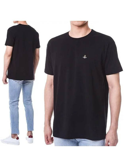 Chest ORB Logo Short Sleeve T-Shirt Black - VIVIENNE WESTWOOD - BALAAN 2