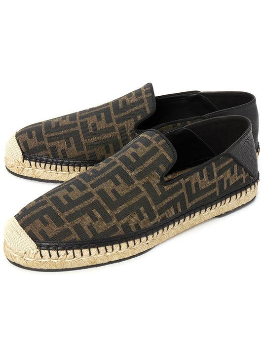 brown fabric espadrilles - FENDI - BALAAN 2